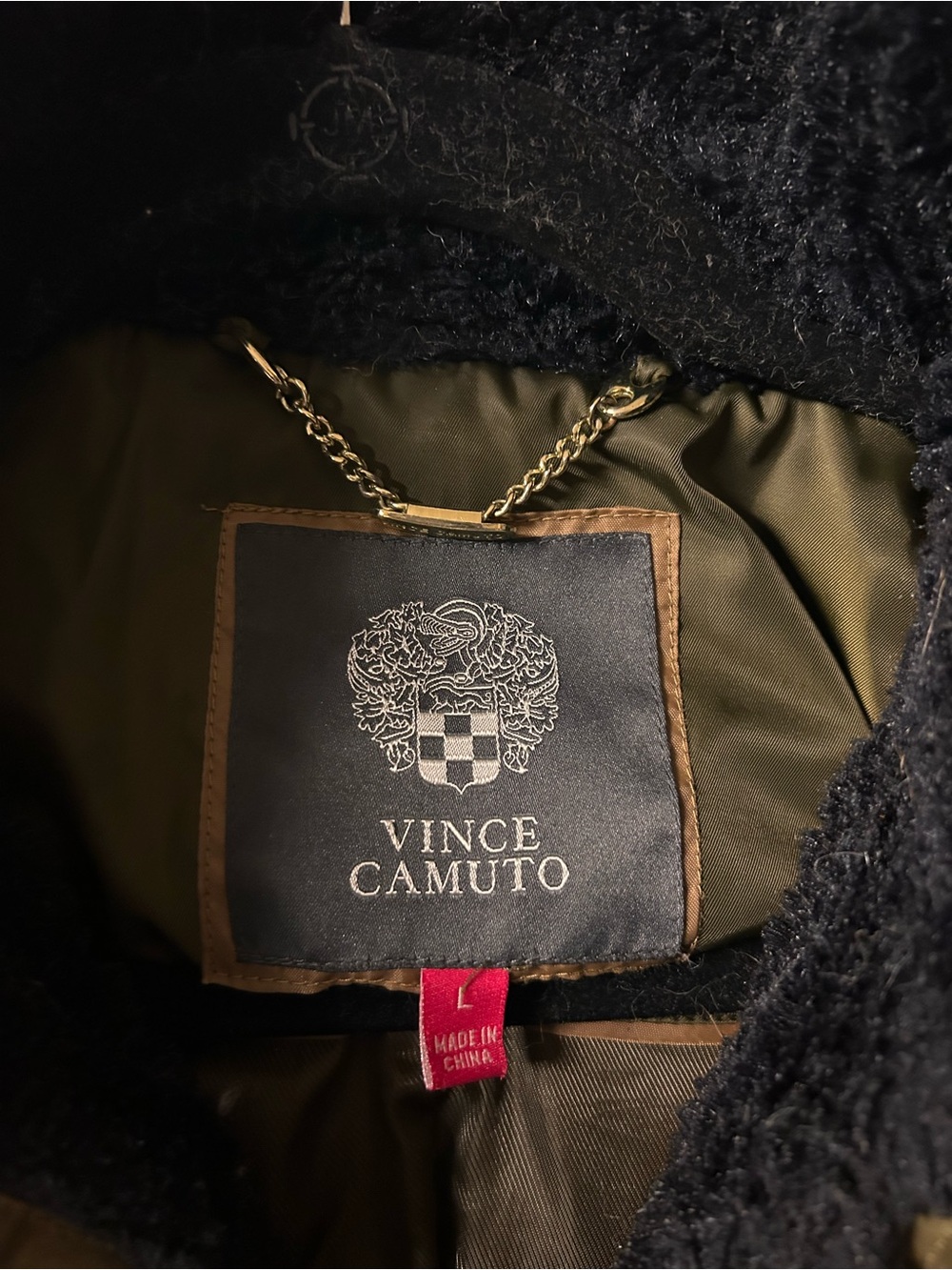 Vince Camuto Olive Green Women's Winter Parka Jacket with Faux Fur Trim - Picture 4 of 7
